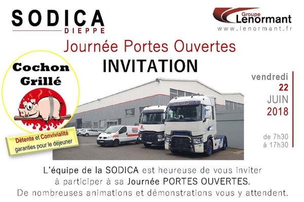 Journée PORTES OUVERTES SODICA 22 juin 2018
